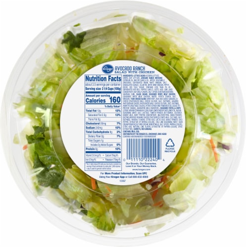 Kroger® Chicken Avocado Ranch Salad Kit Perspective: back