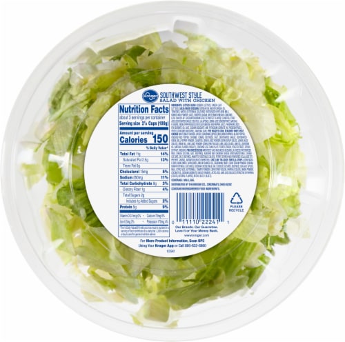 Kroger® Southwest Style Salad Bowl Kit Perspective: back