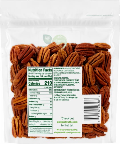 Simple Truth® Sea Salt Roasted Pecans Perspective: back