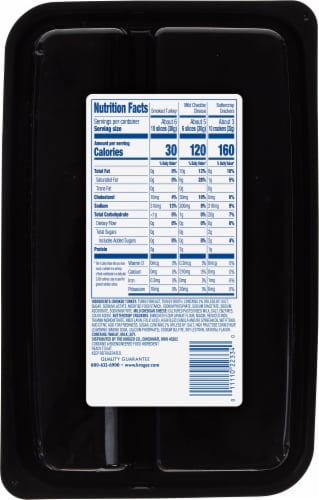 Kroger® Turkey Cheddar Cheese & Crackers Snack Tray Perspective: back