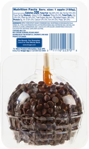 Kroger® Caramel Apple with Chocolate Chips Perspective: back