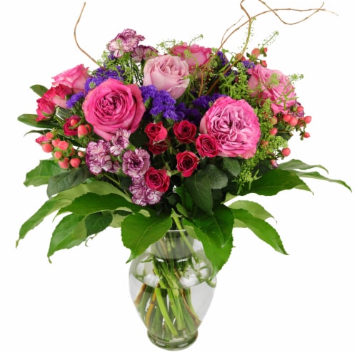 Bloom Haus™ X-Large Vase Trinity Floral Arrangement Perspective: back