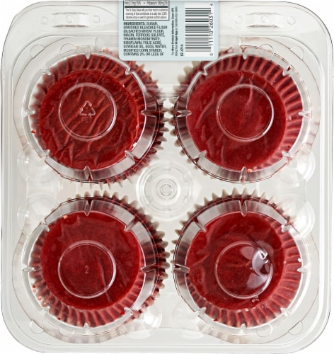 Bakery Fresh Red Velvet Muffins Perspective: back