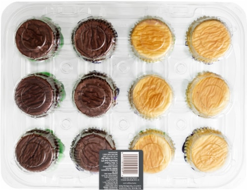 Bakery Fresh Goodness White & Chocolate Halloween Cupcakes Perspective: back