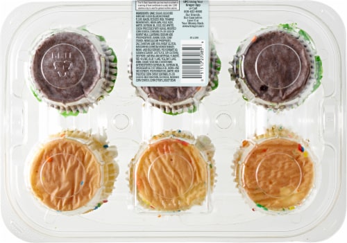 Bakery Fresh Game Day Decorated Cupcakes Perspective: back