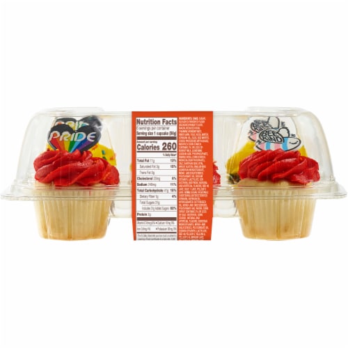 Bakery Fresh Goodness White & Chocolate Pride Cupcakes Perspective: back