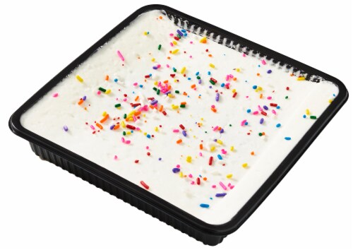 Bakery Fresh Goodness Iced Brownies With Rainbow Sprinkles Perspective: back