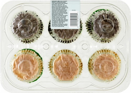 Bakery Fresh Chocolate & White Cupcakes with Buttercreme Icing Perspective: back