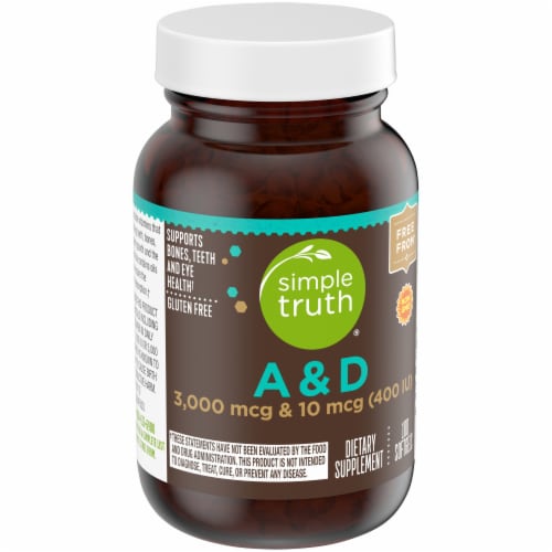 Simple Truth® Vitamin A & D Softgels Perspective: back
