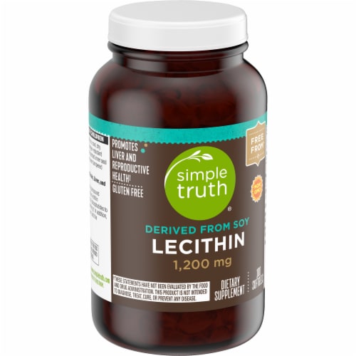 Simple Truth® Lecithin Softgels 1200mg Perspective: back