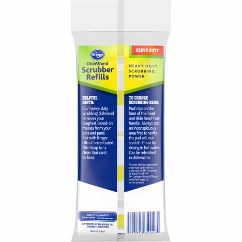 Kroger® Dish Wand Scrubber Refills Perspective: back