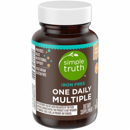 Simple Truth® Iron Free One Daily Multiple Supplement Tablets Perspective: back