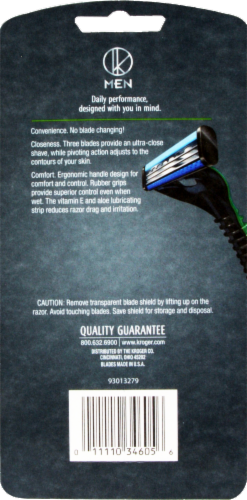 Kroger® Speed 3 Disposable Razors Perspective: back