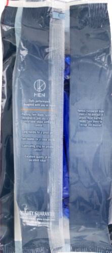 Kroger®  Pivoting Twin Blade Plus Disposable Razors for Men Perspective: back