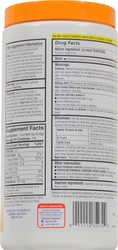 Kroger® Orange Flavor Natural Fiber Perspective: back