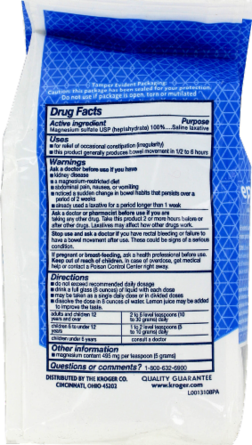 Kroger®  Epsom Salt Perspective: back