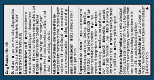 Kroger® Ibuprofen Caplets 200mg Perspective: back