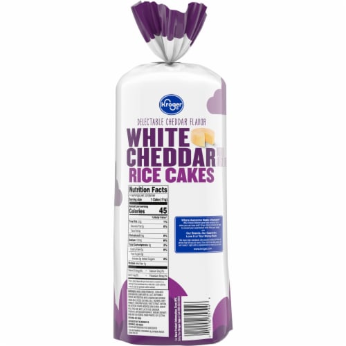 Kroger® White Cheddar Rice Cakes Perspective: back