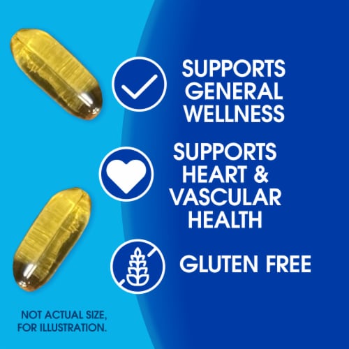 Kroger® Fish Oil 1000mg Heart Support Softgels Perspective: back