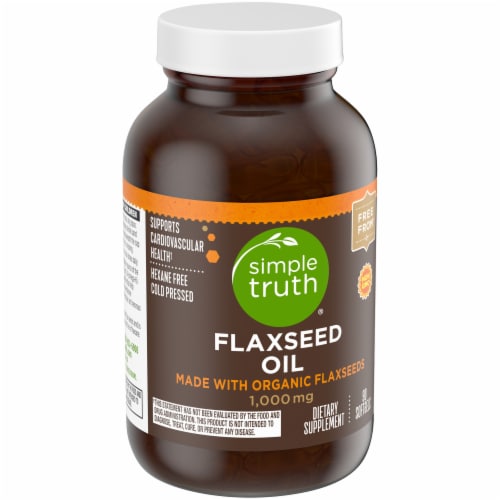 Simple Truth® Flaxseed Oil Softgels 1000 mg Perspective: back