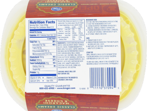 Kroger® Classic Creamy Macaroni & Cheese Perspective: back