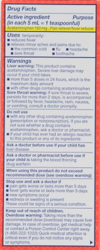 Kroger® Children's Pain Relief Perspective: back