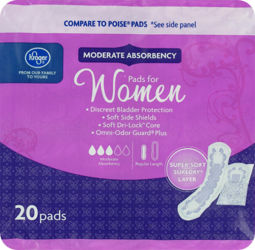 Kroger® Pads for Women Perspective: back