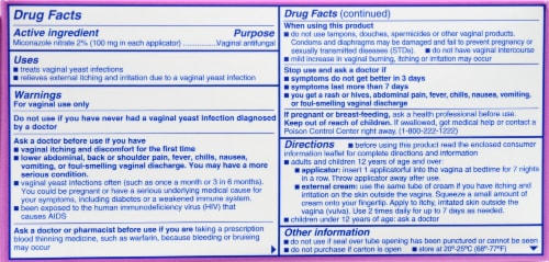 Kroger® Miconazole 7 Day Vaginal Cream Perspective: back