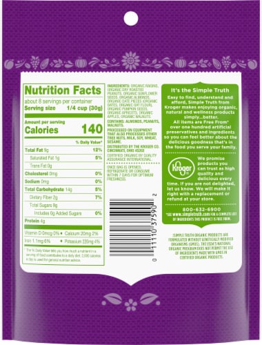 Simple Truth Organic® Trail Mix Perspective: back