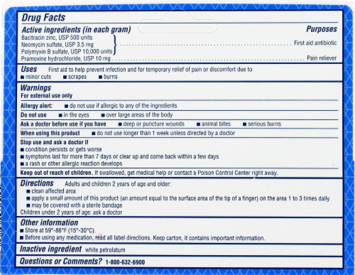 Kroger® Max Strength Triple Plus Antibiotic Ointment Perspective: back