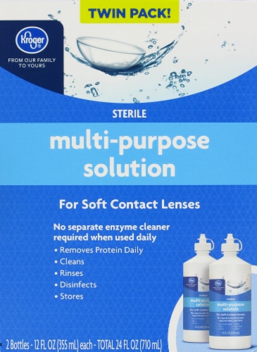 Kroger® Multi-Purpose Soft Contact Lens Solution Perspective: back