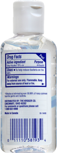 Kroger® Citrus Scent Hand Sanitizer Perspective: back