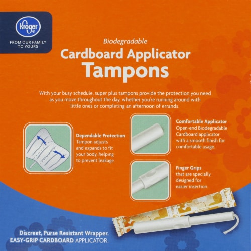 Kroger® Super Plus Tampons Perspective: back