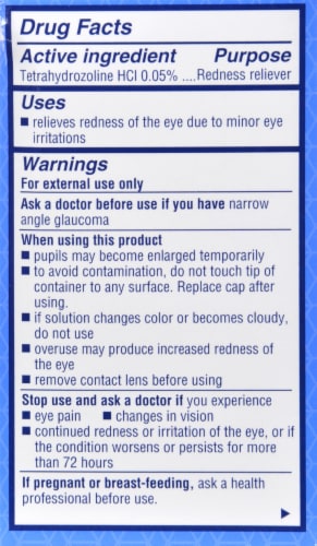 Kroger® Original Relief Eye Drops Perspective: back