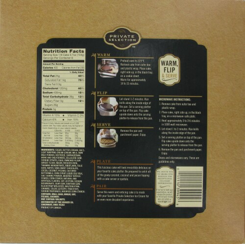 Private Selection™ German Chocolate Fudge Cake Perspective: back