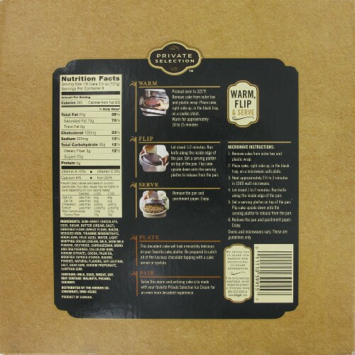 Private Selection™ Double Chocolate Molten Cake Perspective: back