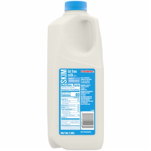 Fred Meyer® Fat Free Skim Milk Half Gallon Perspective: back