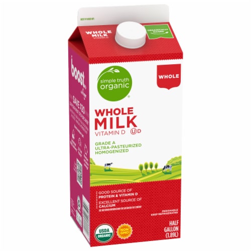 Simple Truth Organic® Whole Milk Perspective: back