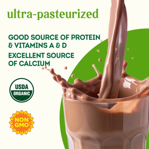 Simple Truth Organic® 1% Low Fat Chocolate Milk Half Gallon Perspective: back