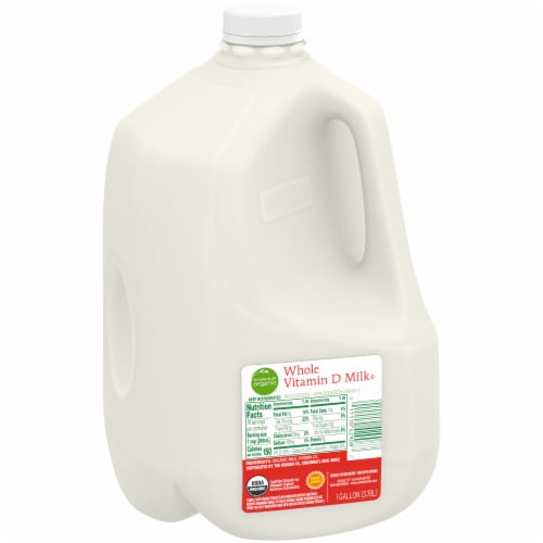 Simple Truth Organic® Vitamin D Whole Milk Gallon Perspective: back