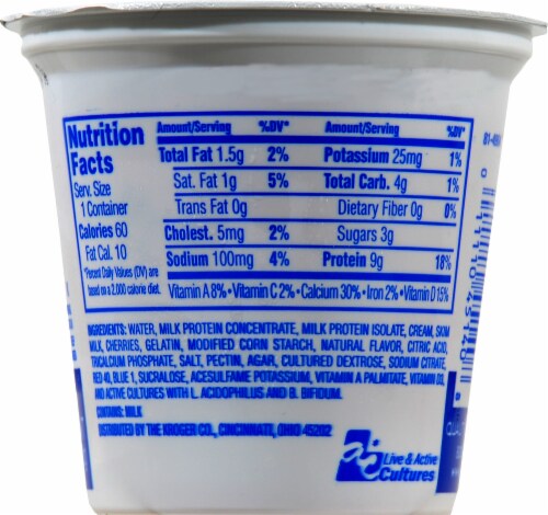 Kroger® CarbMaster™ Black Forest Cake Yogurt Perspective: back