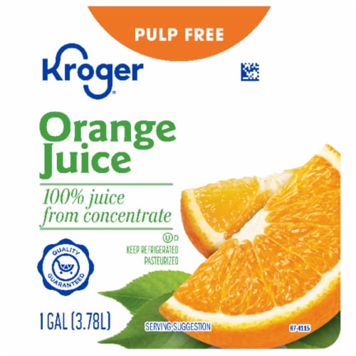 Kroger® 100% Orange Juice From Concentrate Original Perspective: back