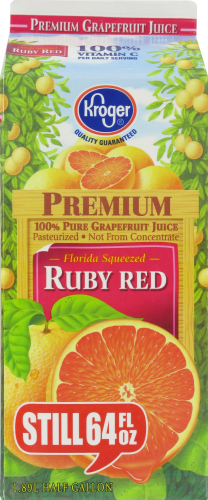 Kroger®  Premium Ruby Red Grapefruit Juice Perspective: back