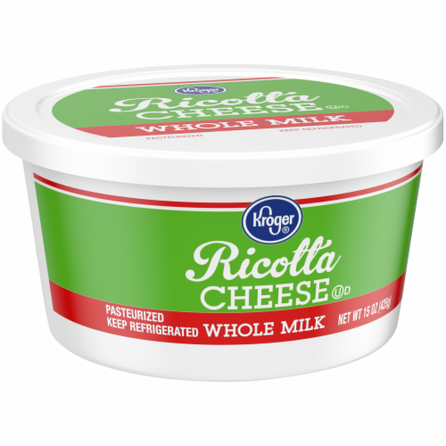 Kroger® Whole Milk Ricotta Cheese Tub Perspective: back