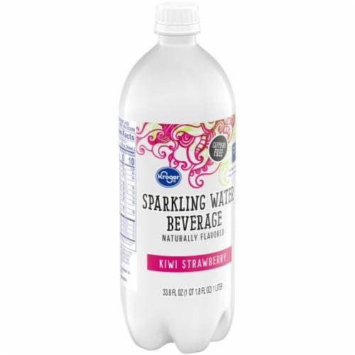 Kroger® Kiwi Strawberry Flavored Sparkling Bottled Water Perspective: back