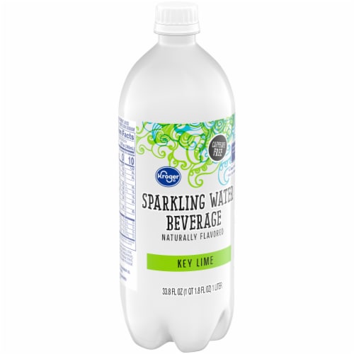 Kroger® Key Lime Flavored Sparkling Bottled Water Perspective: back