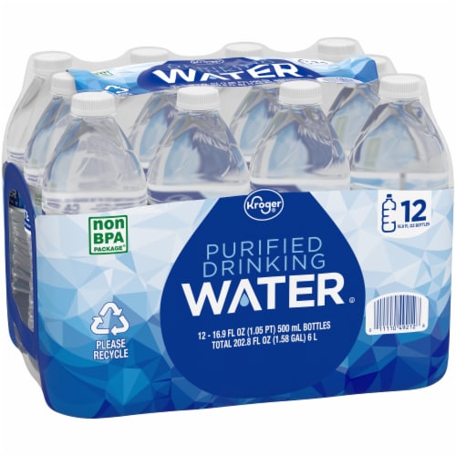 Kroger® Purified Bottled Water Perspective: back