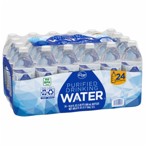 Kroger® Purified Drinking Bottled Water Perspective: back