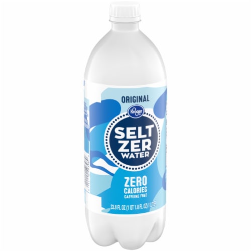 Kroger® Original Seltzer Water Bottle Perspective: back
