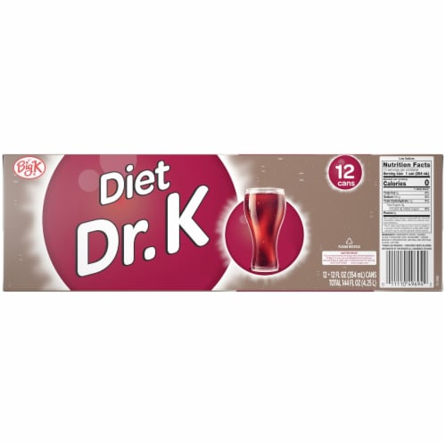 Kroger Big K® Diet Dr. K Soda Can Perspective: back